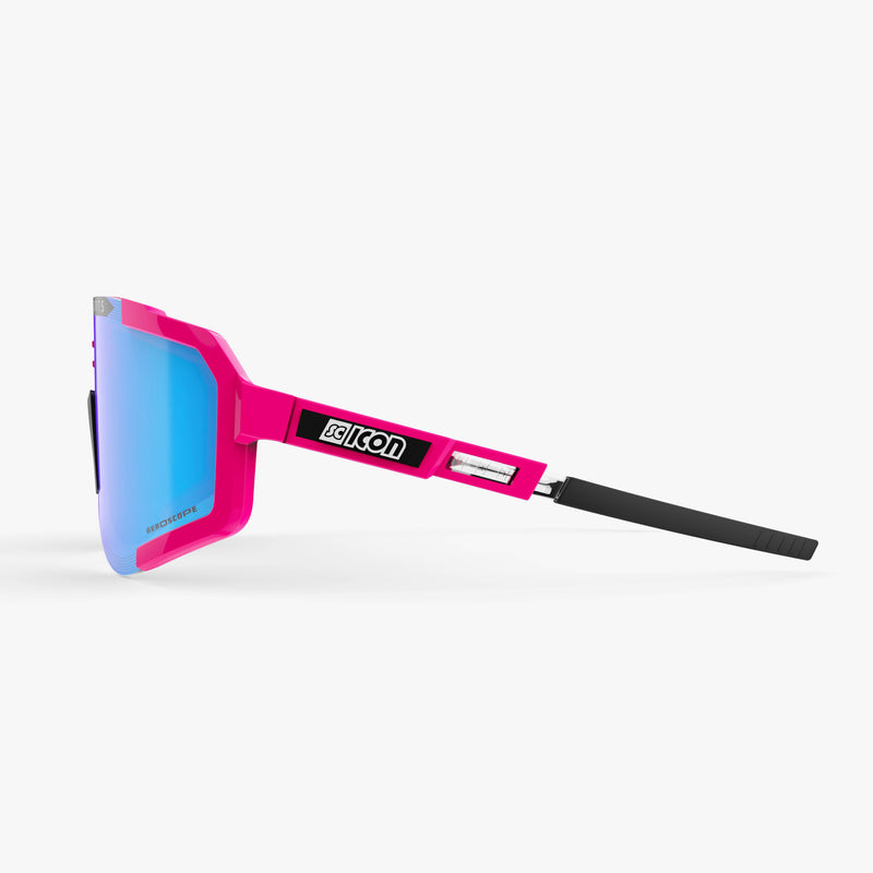 Scicon Occhiali Sportivi Aeroscope Rosa Fluo/Blu In Linea