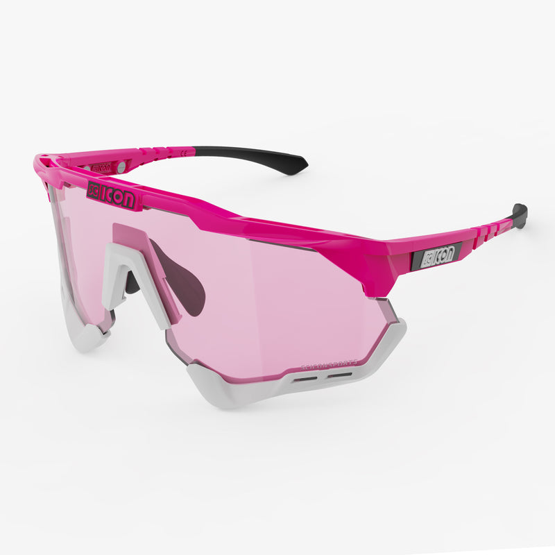 Scicon Aeroshade XL Occhiali Ciclismo Rosa Fluo/Blu Nuovo
