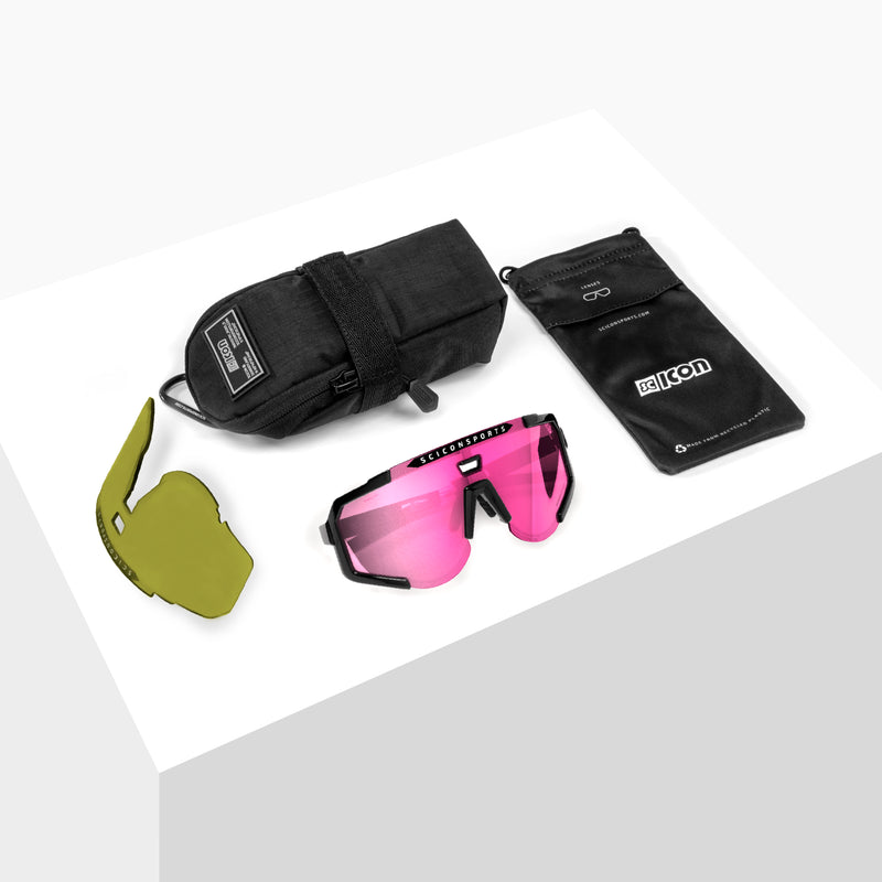 Scicon Occhiali Sportivi Aeroscope Antracite/Rosa Soddisfazione Garantita