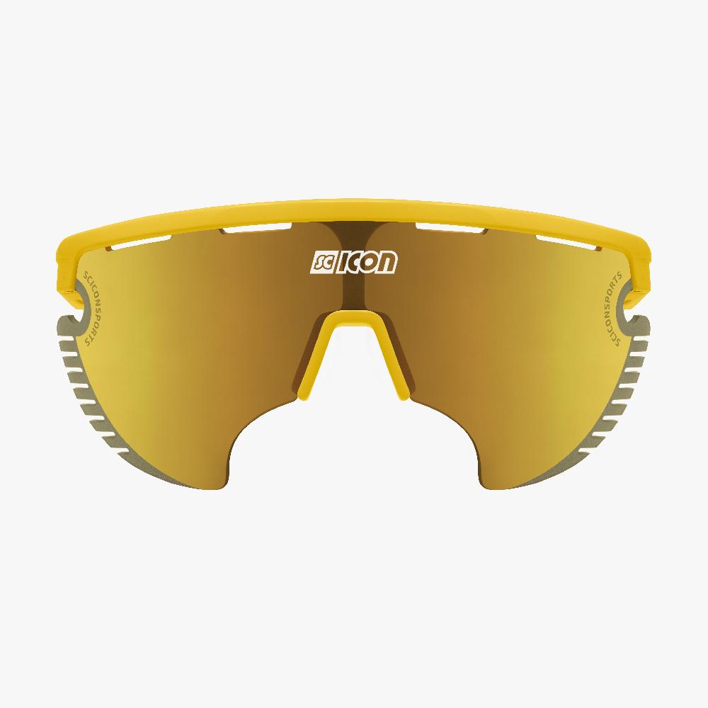 Scicon Occhiali Sportivi Aerowing Lamon Gialla/Lente Bronzo Specchiata Presa