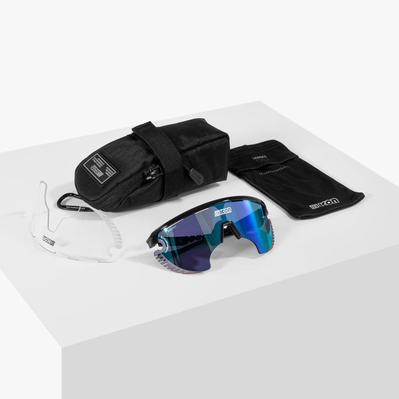 Scicon Occhiali Sportivi Aerowing Lamon Montatura Bianca/Lente Blu Outlet