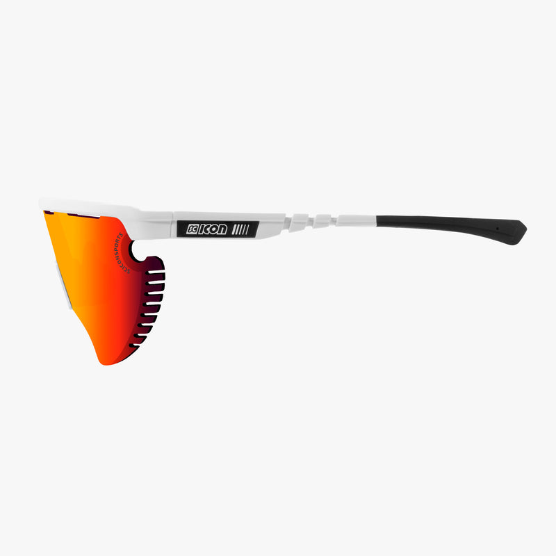 Scicon Occhiali Sportivi Aerowing Lamon Bianchi/Lente Rossa Specchiata Negozio