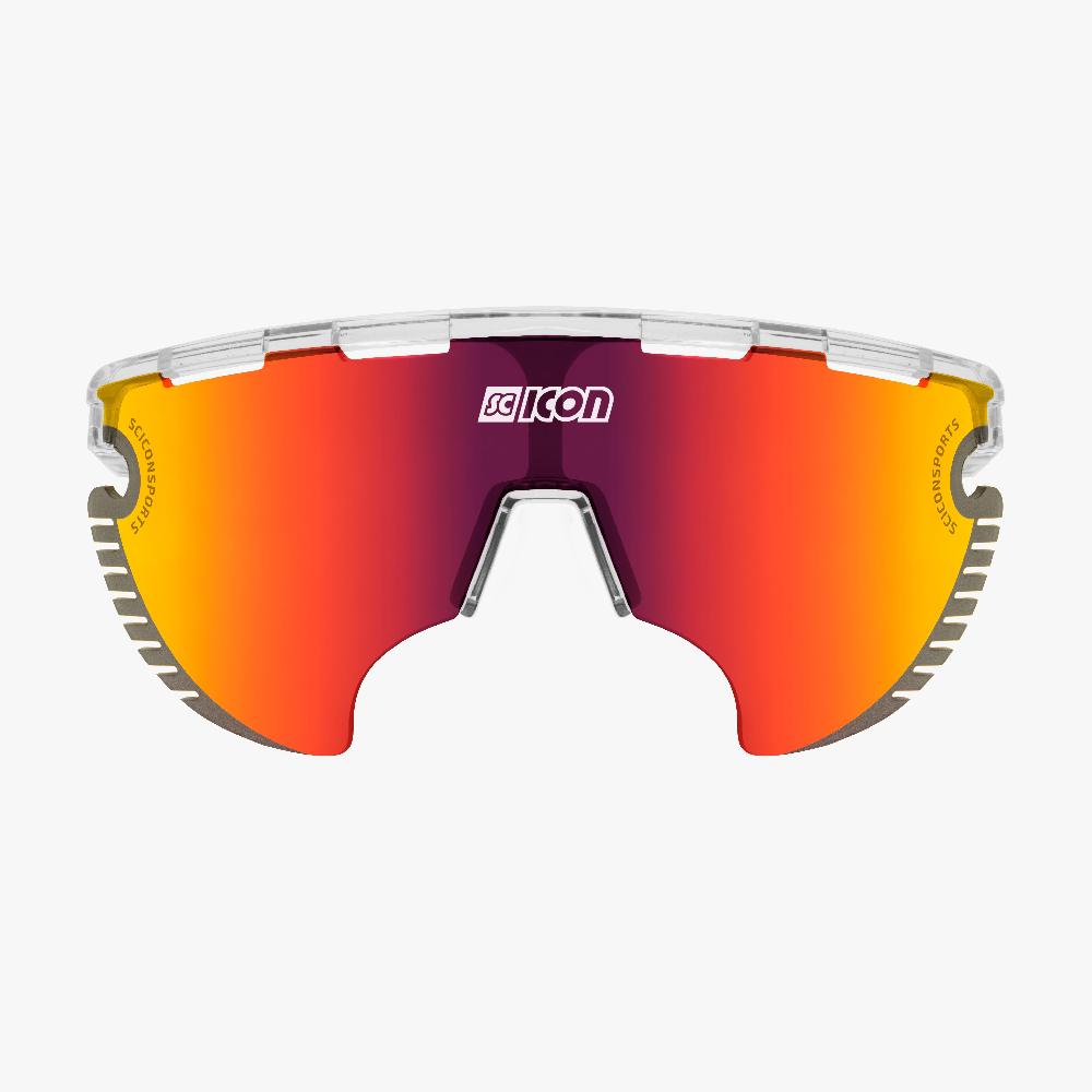 Scicon Occhiali Aerowing Lamon Cristallo/Lente Rossa Specchiata In Saldo