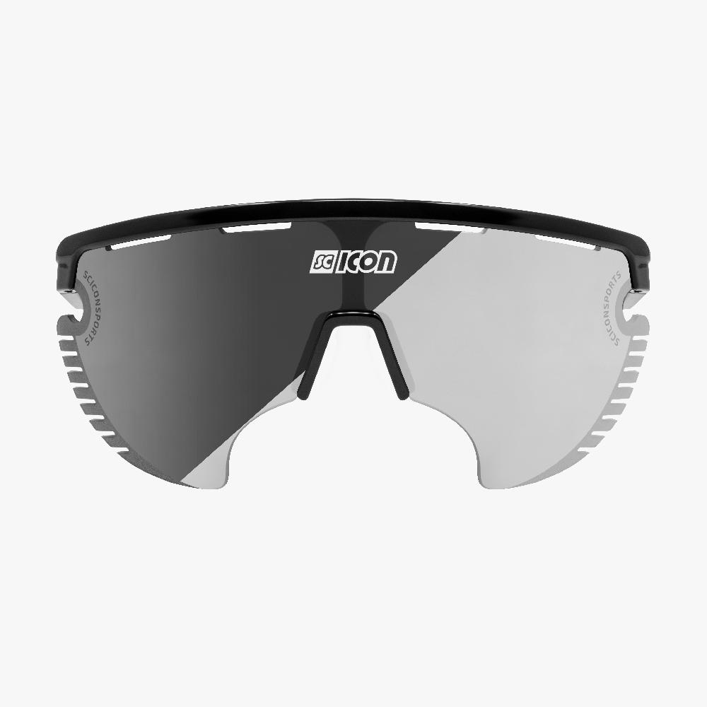 Scicon Occhiali Sportivi Aerowing Lamon Neri/Lente Argento 2025