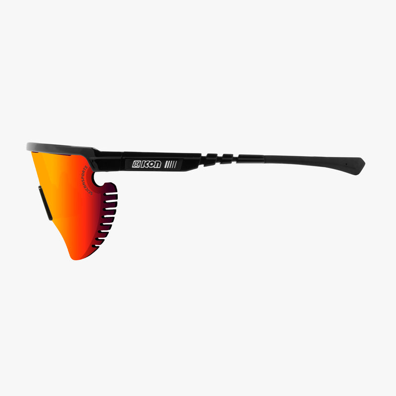 Scicon Occhiali Aerowing Lamon Montatura Nera/Lente Rossa Specchiata Pezzi Unici