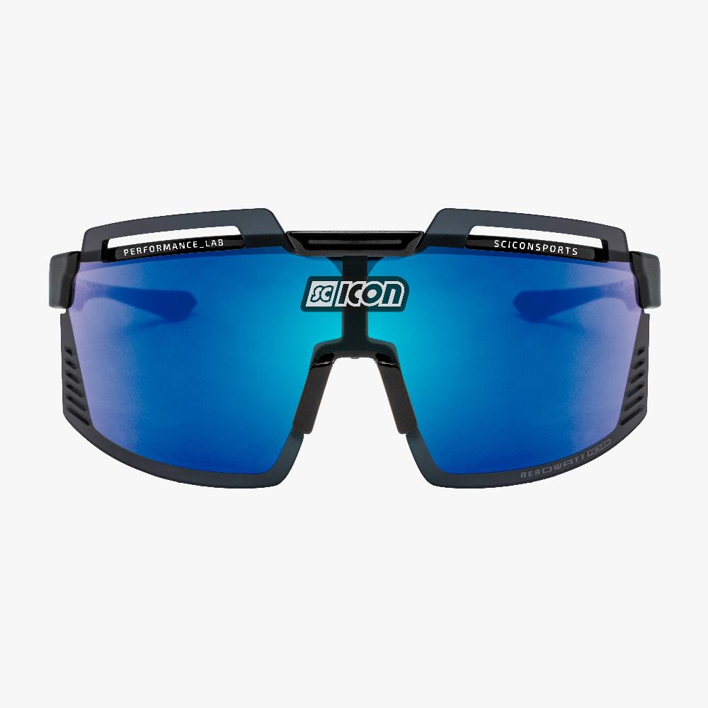 Scicon Occhiali Sportivi Aerowatt Foza Nero/Blu Italy
