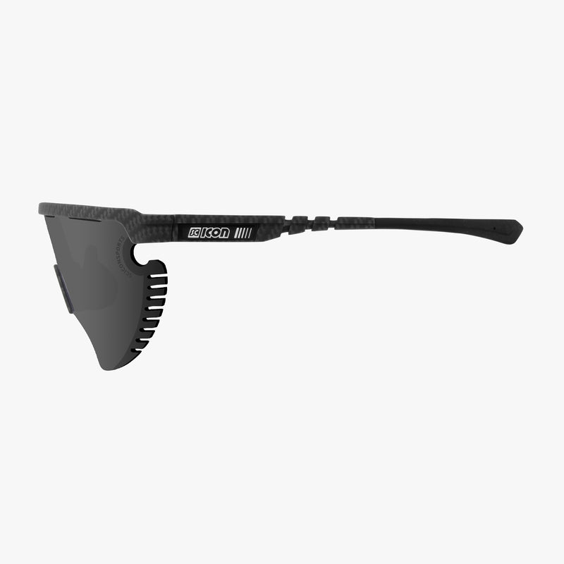 Scicon Occhiali Sportivi Aerowing Lamon Carbon/Lente Argento Specchiata Nuovo