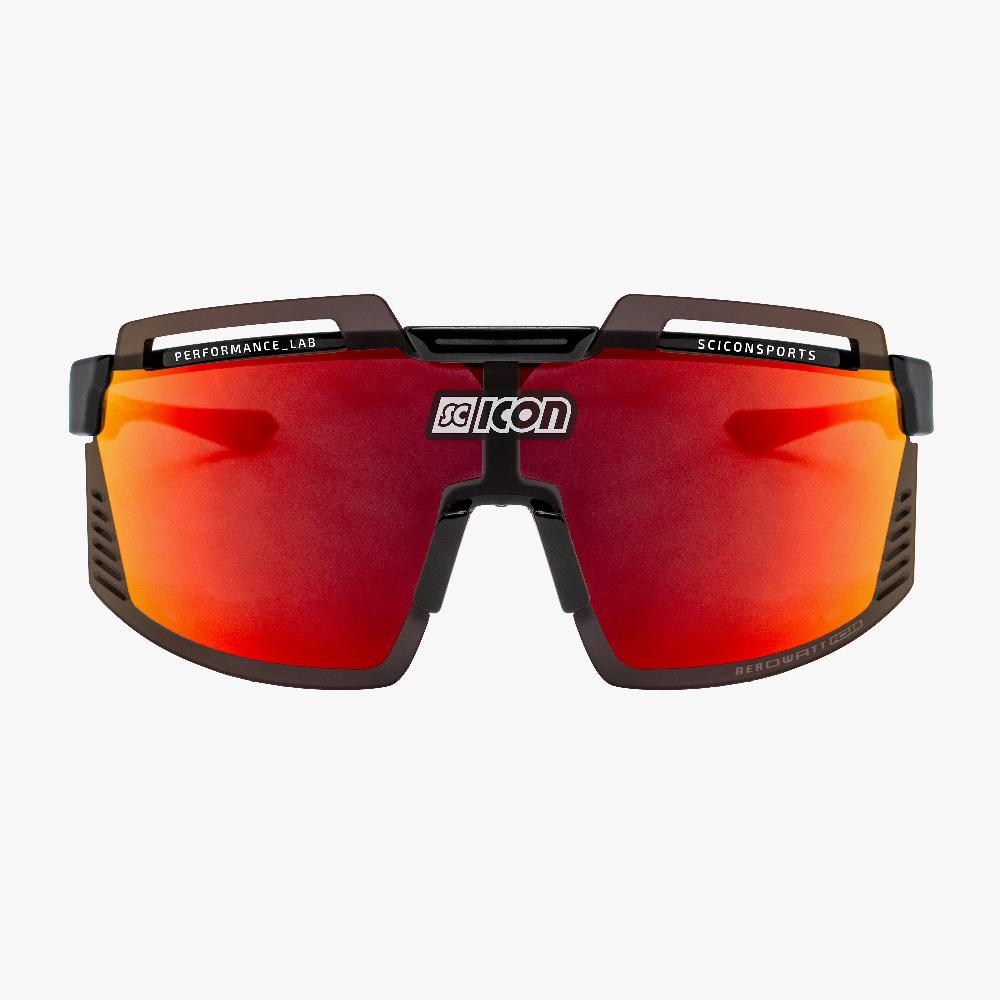 Scicon Occhiali Sportivi Aerowatt Foza Nero/Rosso Promozione