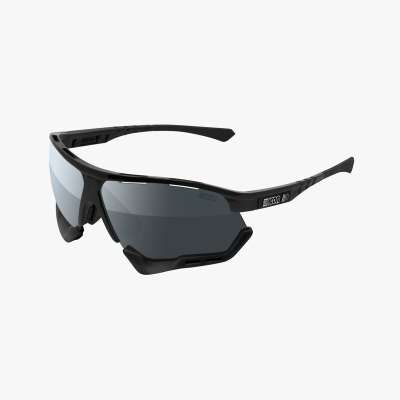 Scicon Aerocomfort SCN-PP XL Occhiali Sportivi Nero/Argento Spedizione Gratuita