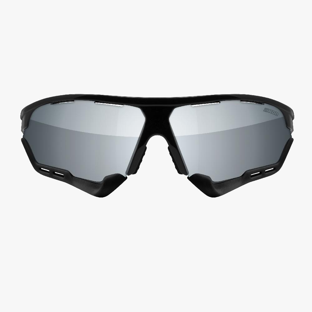 Scicon Aerocomfort SCN-PP XL Occhiali Sportivi Nero/Argento Spedizione Gratuita