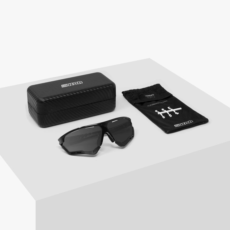 Scicon Aerocomfort SCN-PP XL Occhiali Sportivi Nero/Argento Spedizione Gratuita
