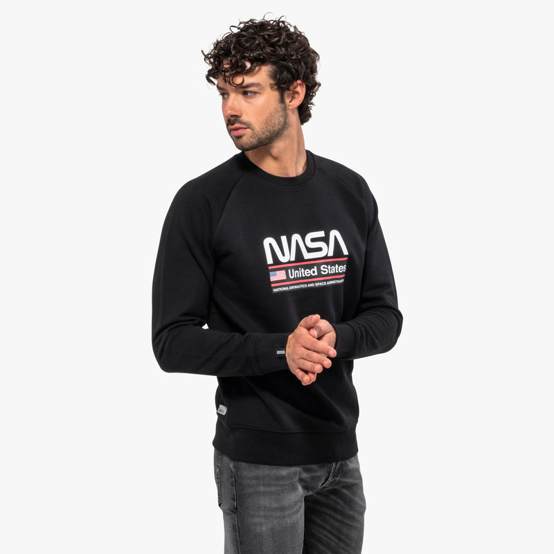 Scicon Felpa Girocollo Space Agency 22 Nera Prezzo Ridotto