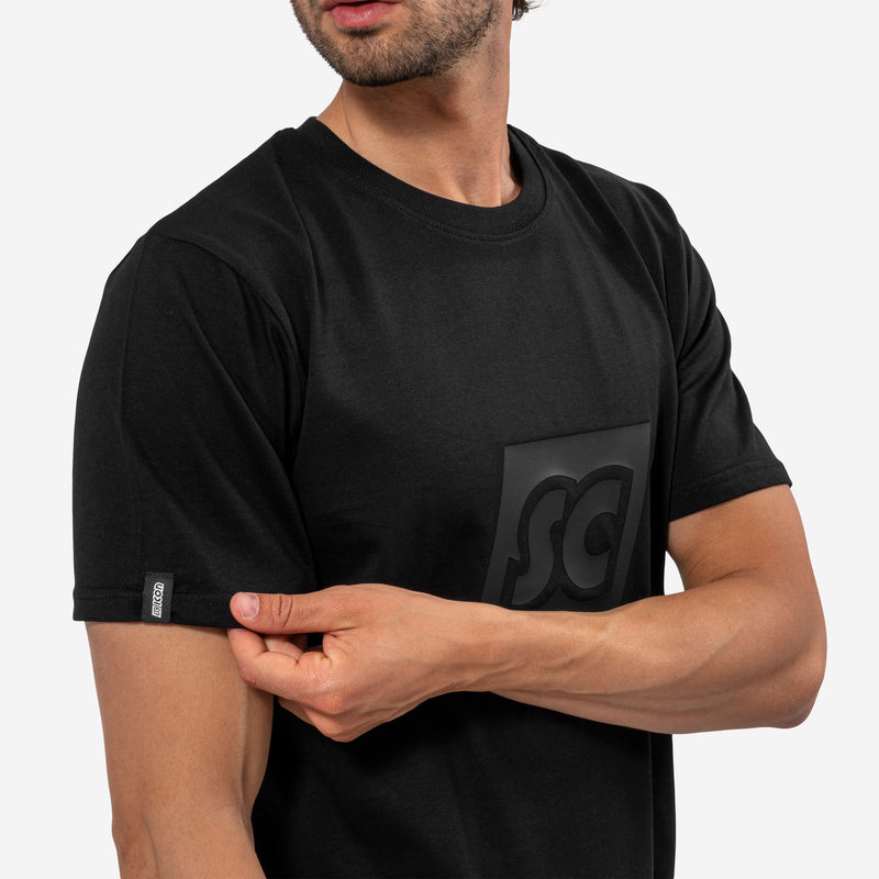 Scicon Maglietta Monogram SC Nera Offerta settimanale