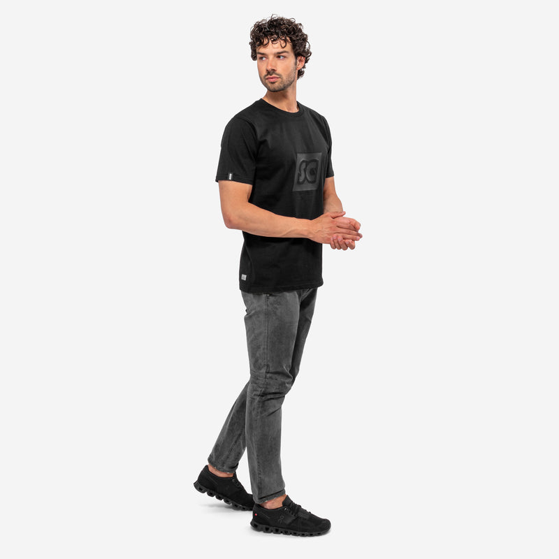 Scicon Maglietta Monogram SC Nera Offerta settimanale