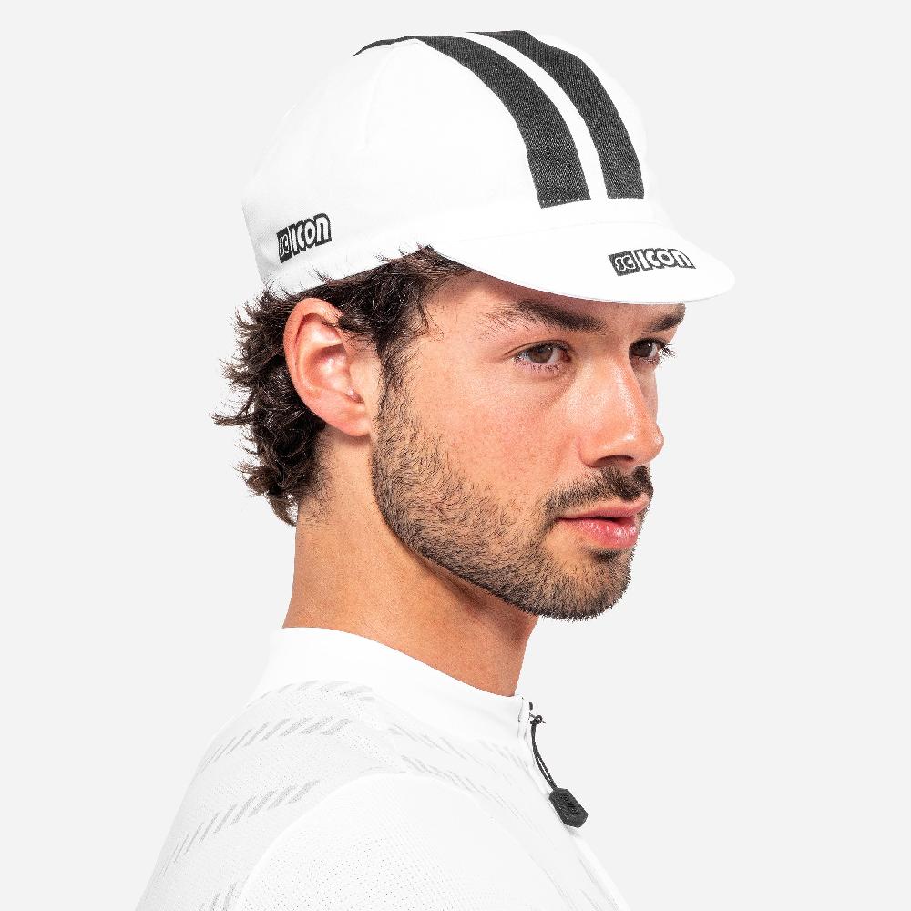 Scicon Cappellino Ciclismo Scicon Sports Bianco Sostegno trimestrale