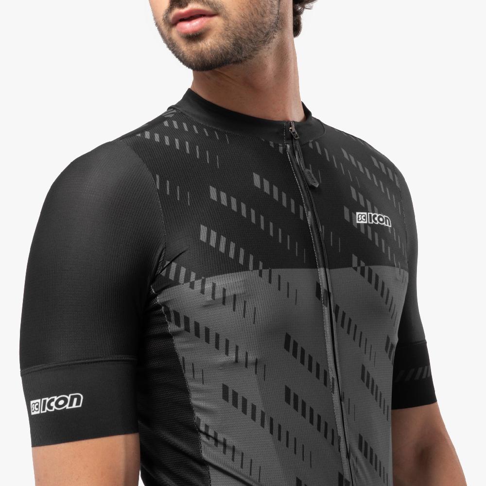 Scicon Maglia Ciclismo X-Over Reflex Nera/Antracite Promozione