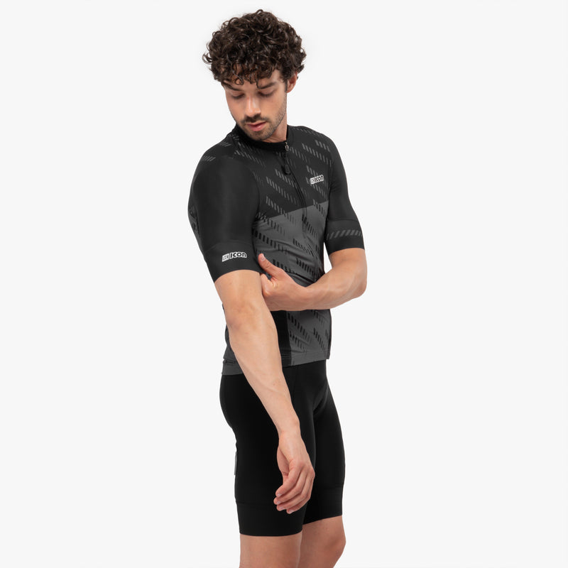 Scicon Maglia Ciclismo X-Over Reflex Nera/Antracite Promozione