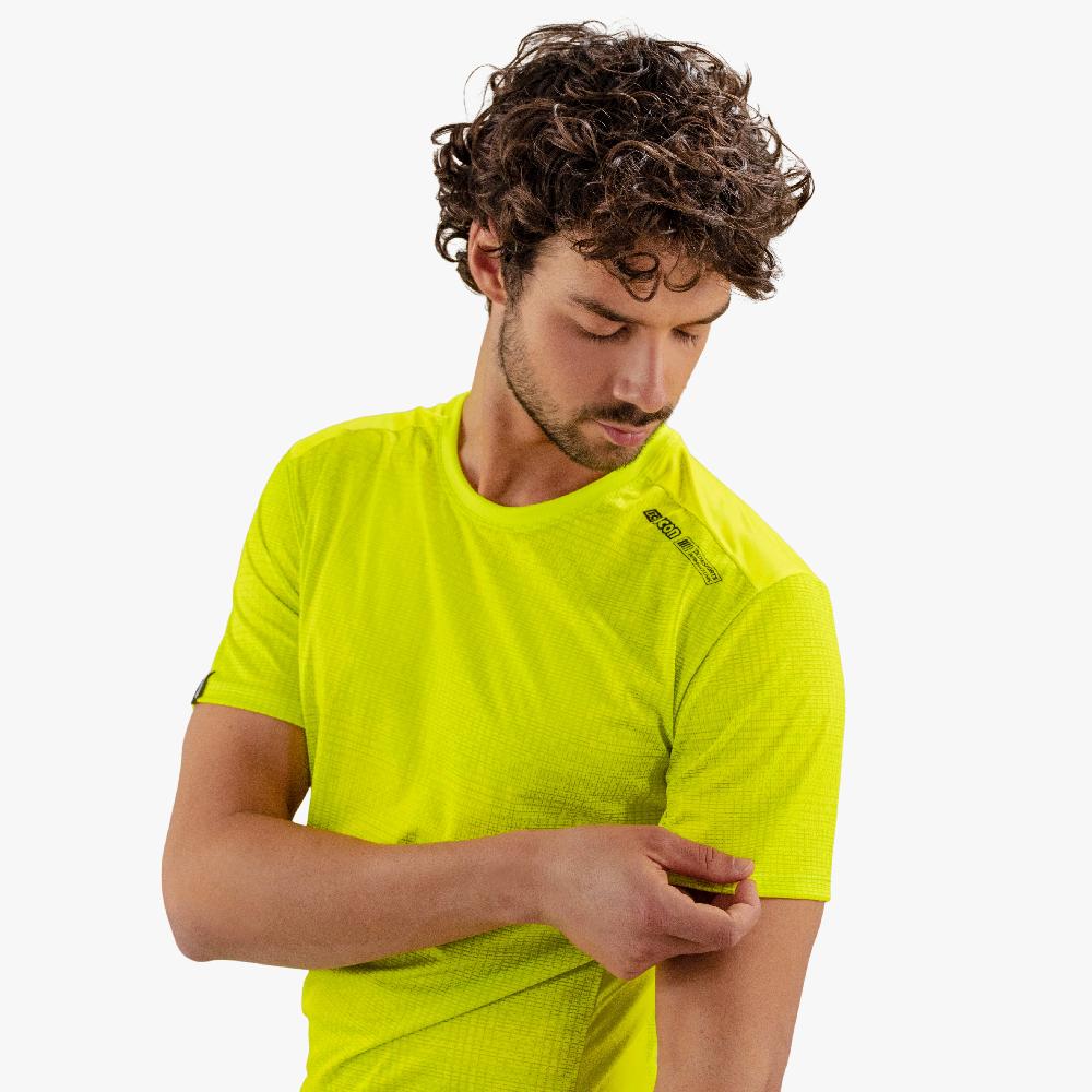 Scicon T-shirt Tecnica X-Over Gialla Fluorescente Presa