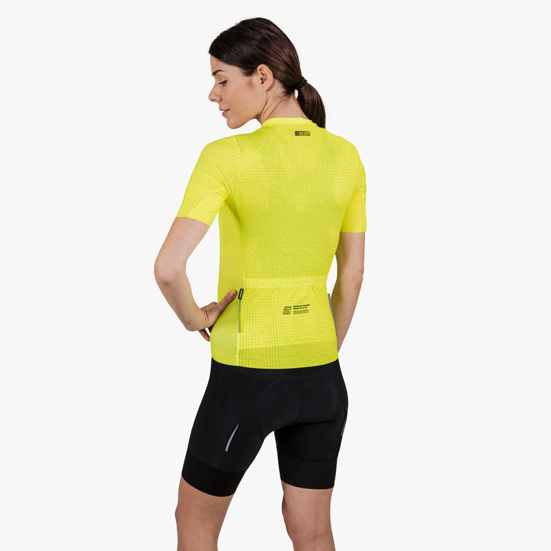 Scicon Maglia Ciclismo Donna 9.5- X-Over Gialla Rilascio limitato