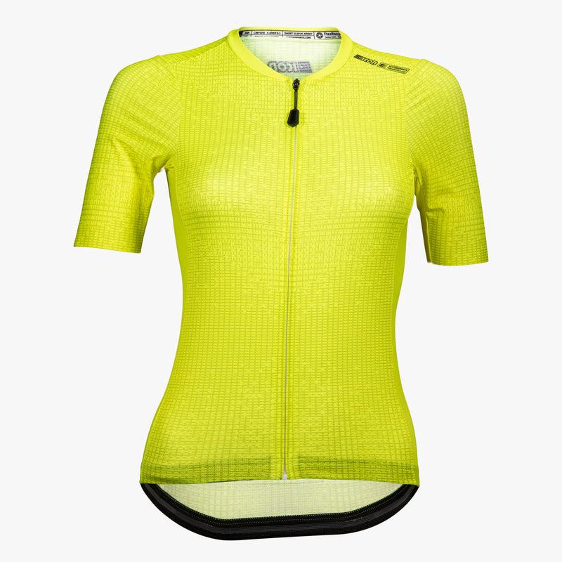 Scicon Maglia Ciclismo Donna 9.5- X-Over Gialla Rilascio limitato