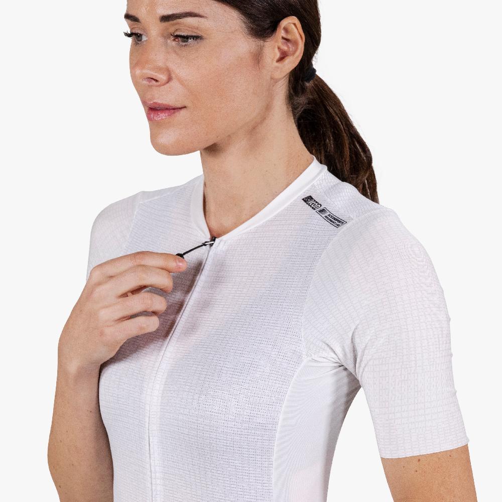 Scicon Maglia Ciclismo Donna 9.5- X-Over Bianca Fino al 50% di sconto