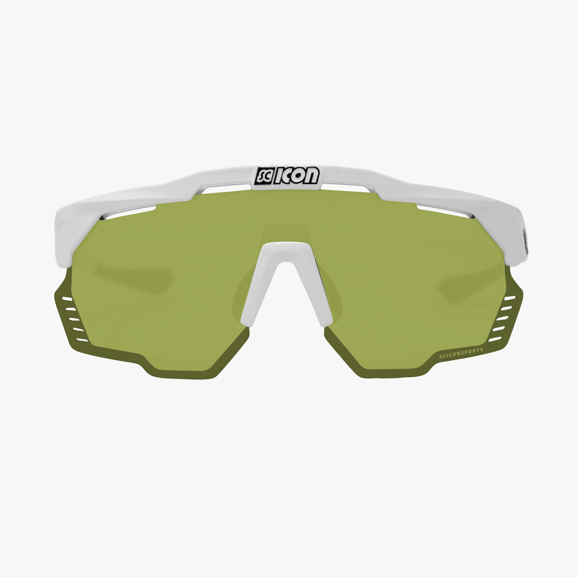 Scicon Occhiali Sportivi Aeroshade Kunken Bianco/Verde Only for today