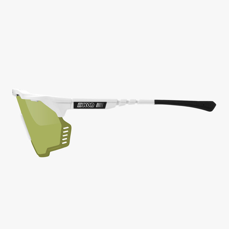 Scicon Occhiali Sportivi Aeroshade Kunken Bianco/Verde Only for today
