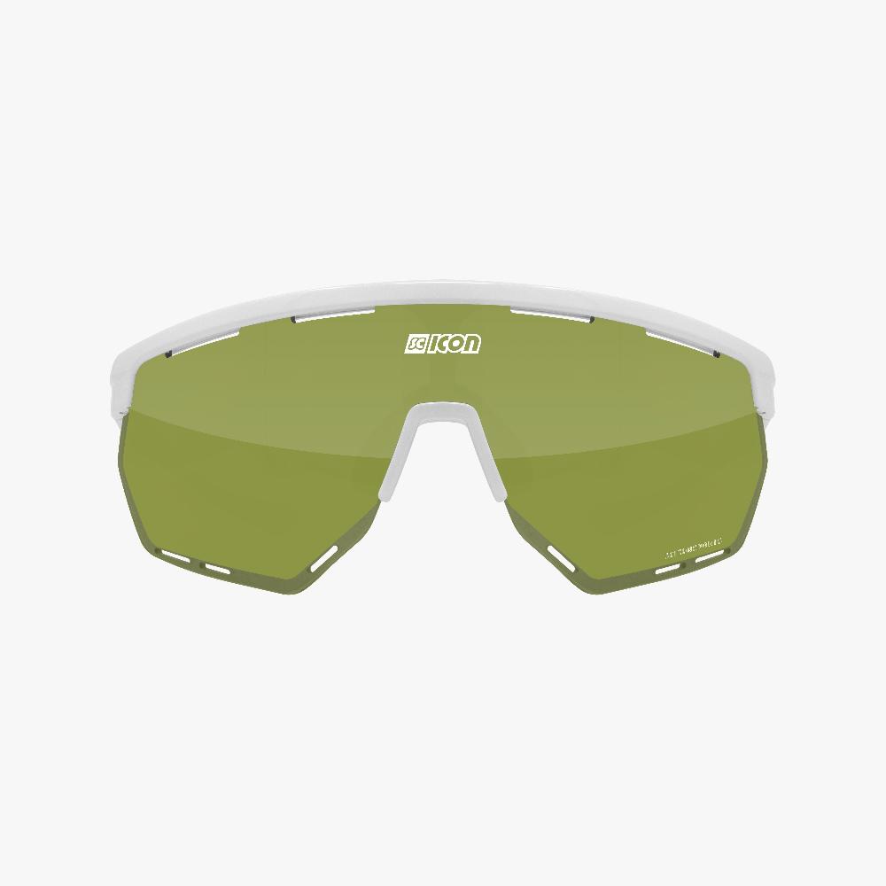 Scicon Occhiali Sportivi Aerowing Bianco/Verde Super sconto