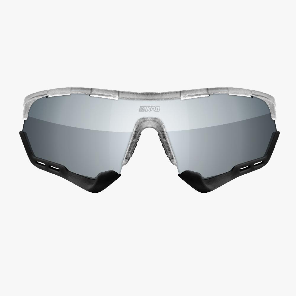 Scicon Aerotech XL Occhiali Sportivi Bianco/Argento Spedizione Gratuita