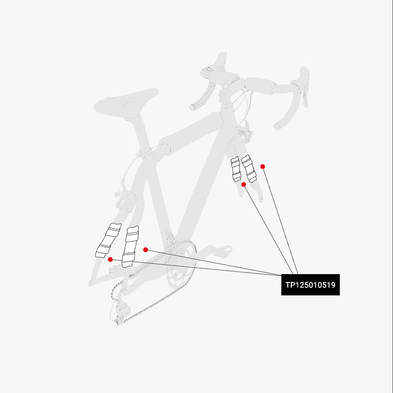 Scicon Set Protezione Telaio Bici Nero Moda