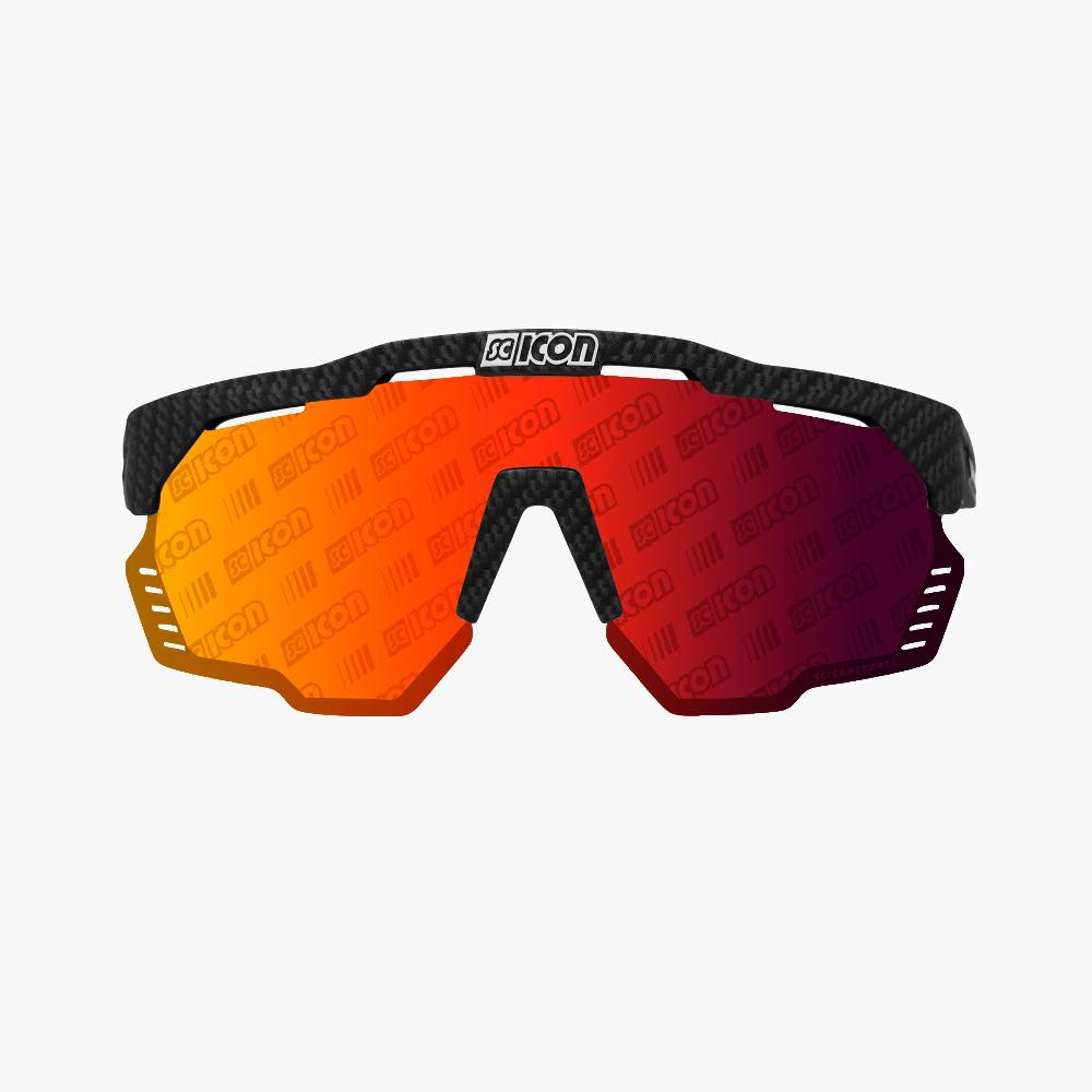 Scicon Occhiali Sportivi Aeroshade Kunken Carbon Opaco/Lenti Rosse 50% di sconto per tempo limitato