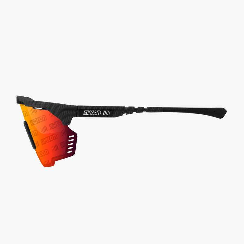 Scicon Occhiali Sportivi Aeroshade Kunken Carbon Opaco/Lenti Rosse 50% di sconto per tempo limitato