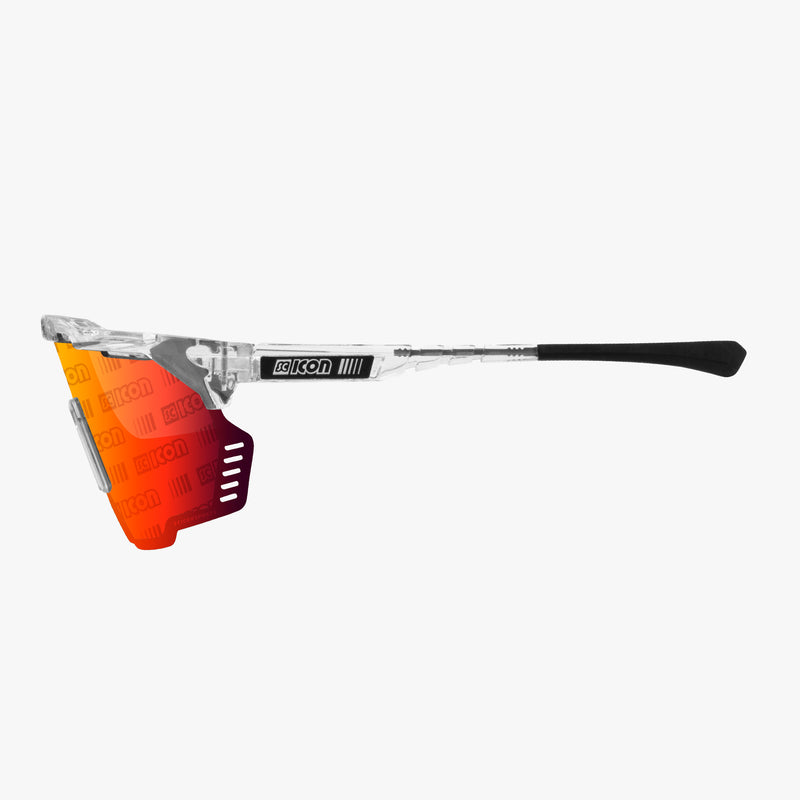 Scicon Occhiali Sportivi Aeroshade Kunken Cristallo/Lenti Rosse 2025