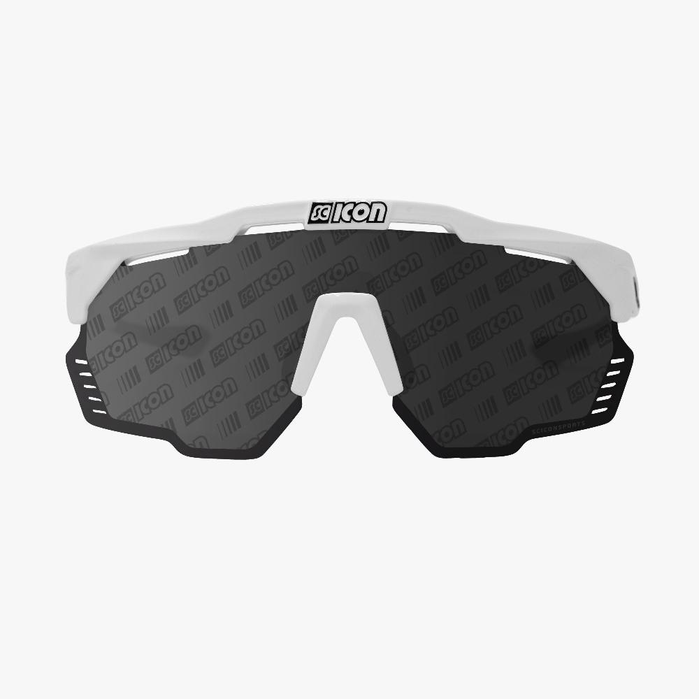 Scicon Occhiali Sportivi Aeroshade Kunken Bianco/Lenti Argento Nuovo