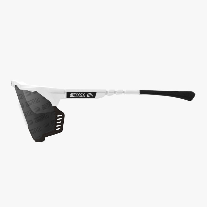 Scicon Occhiali Sportivi Aeroshade Kunken Bianco/Lenti Argento Nuovo