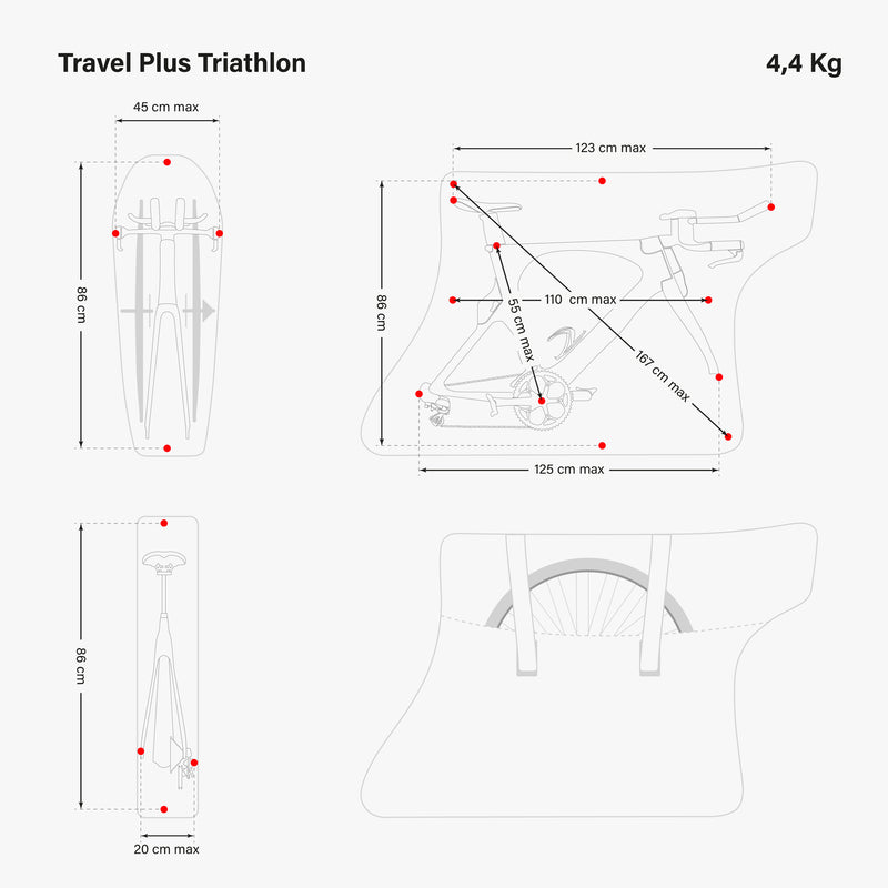 Scicon Sacca Porta Bici Travel Plus Triathlon Nera Promozione Limitata