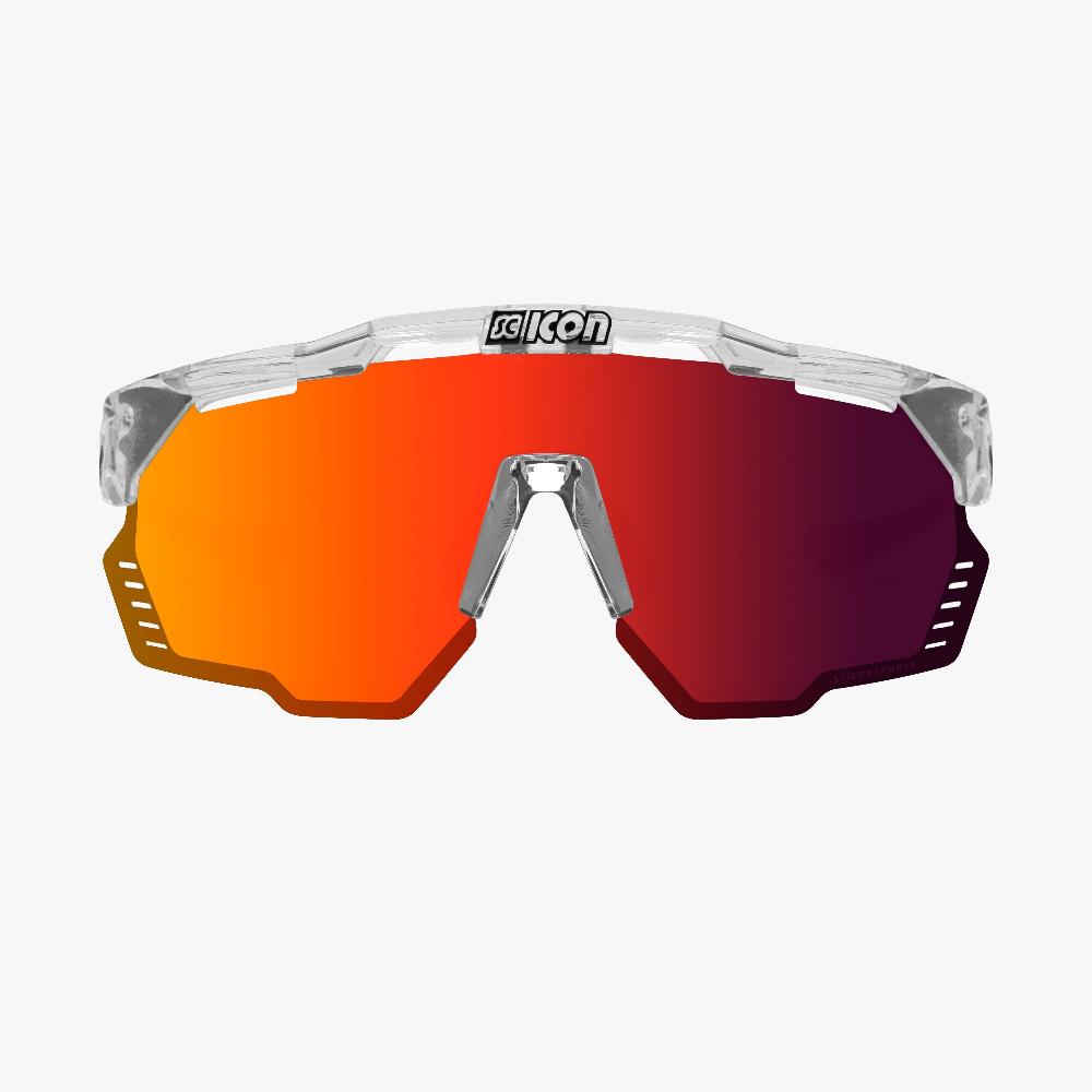 Scicon Aeroshade Kunken Occhiali Ciclismo Cristallo/Rosso Outlet
