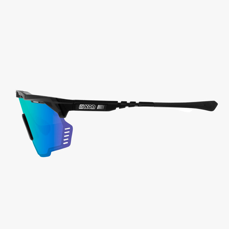 Scicon Aeroshade Kunken Occhiali Ciclismo Nero/Blu Vendita Calda