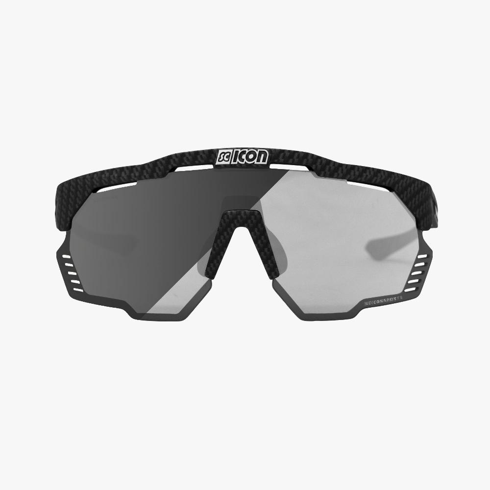 Scicon Aeroshade Kunken Occhiali Ciclismo Carbon/Lenti Argento Vendita Economica
