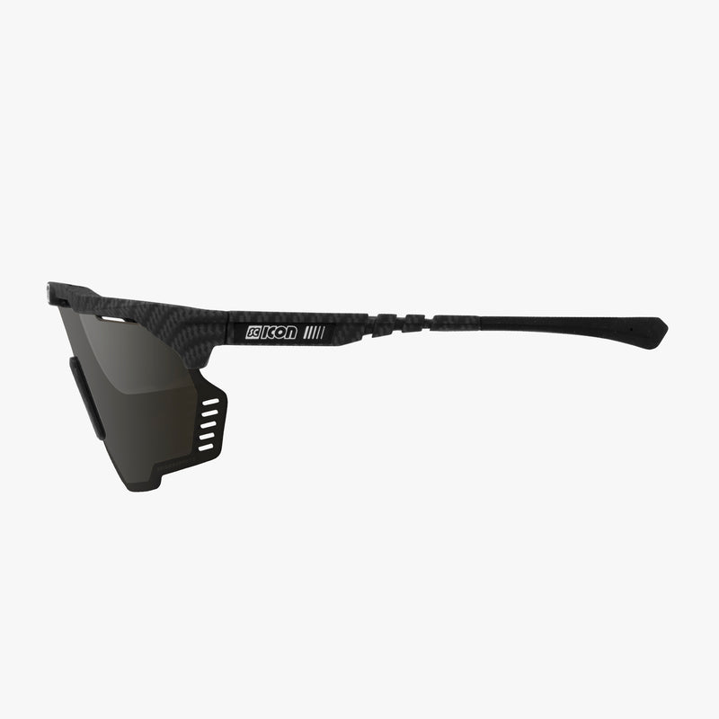 Scicon Aeroshade Kunken Occhiali Ciclismo Carbon/Lenti Argento Vendita Economica